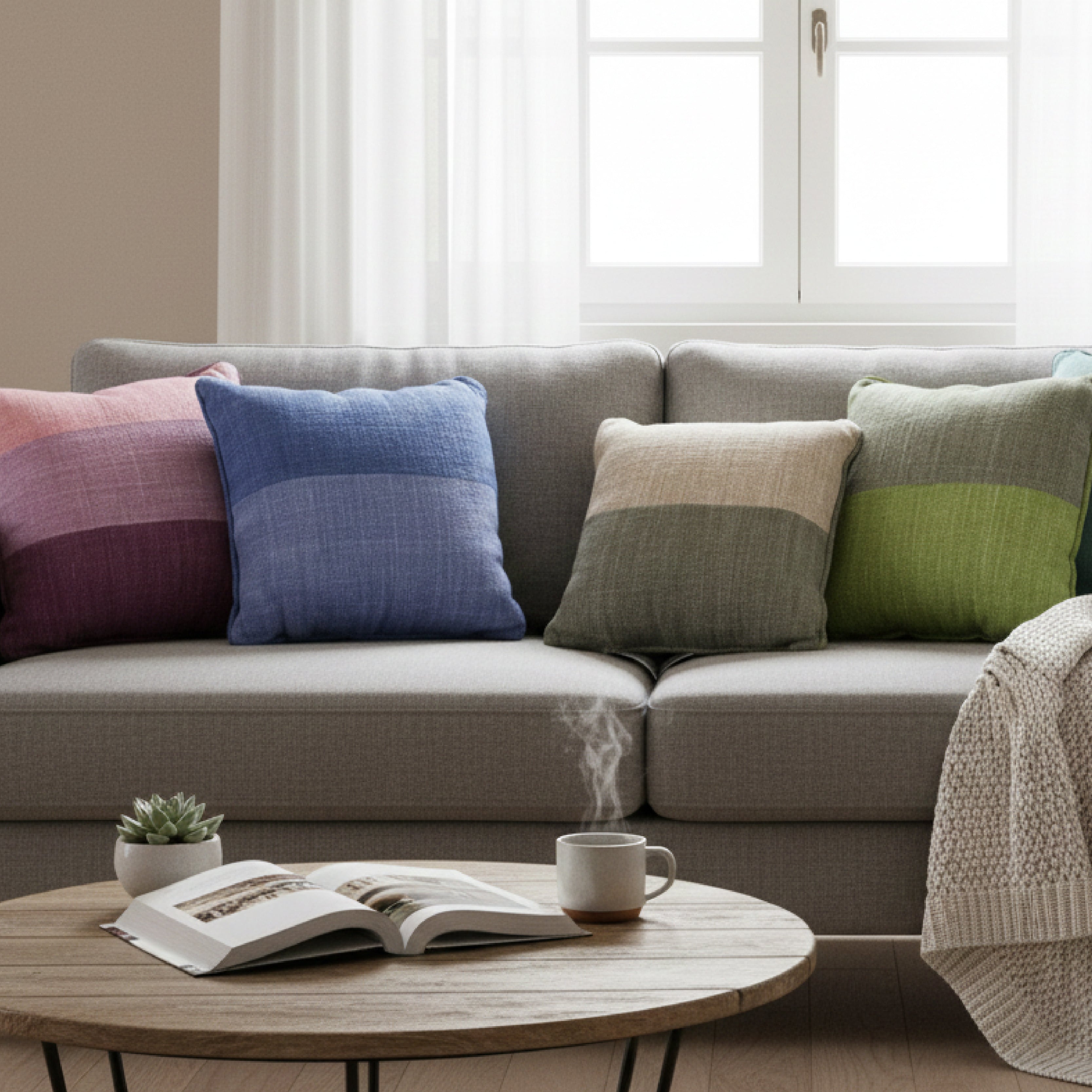 rustic Cushion With Piping