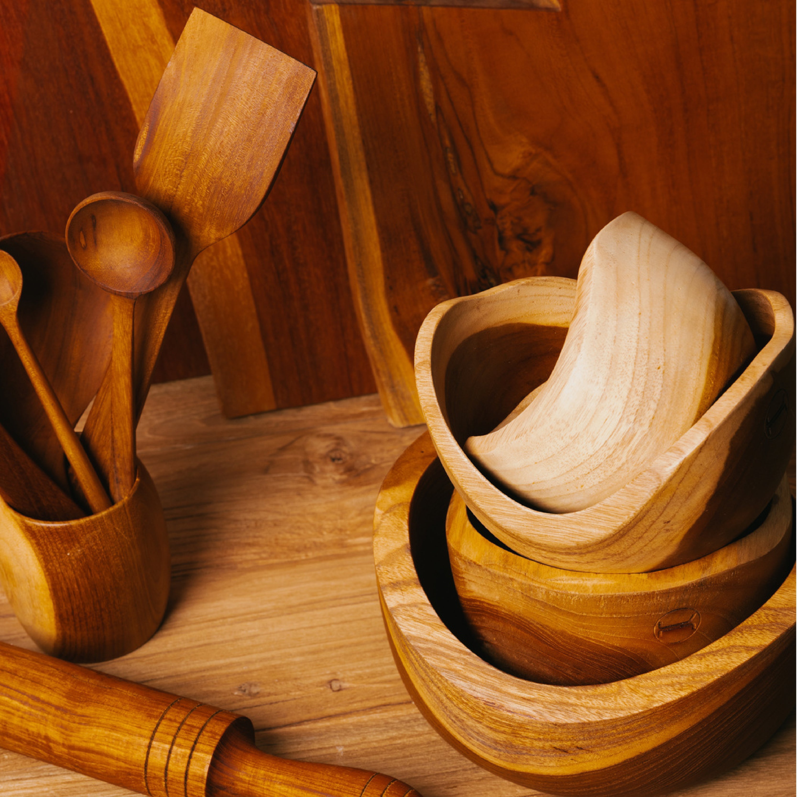 Teak Bowl