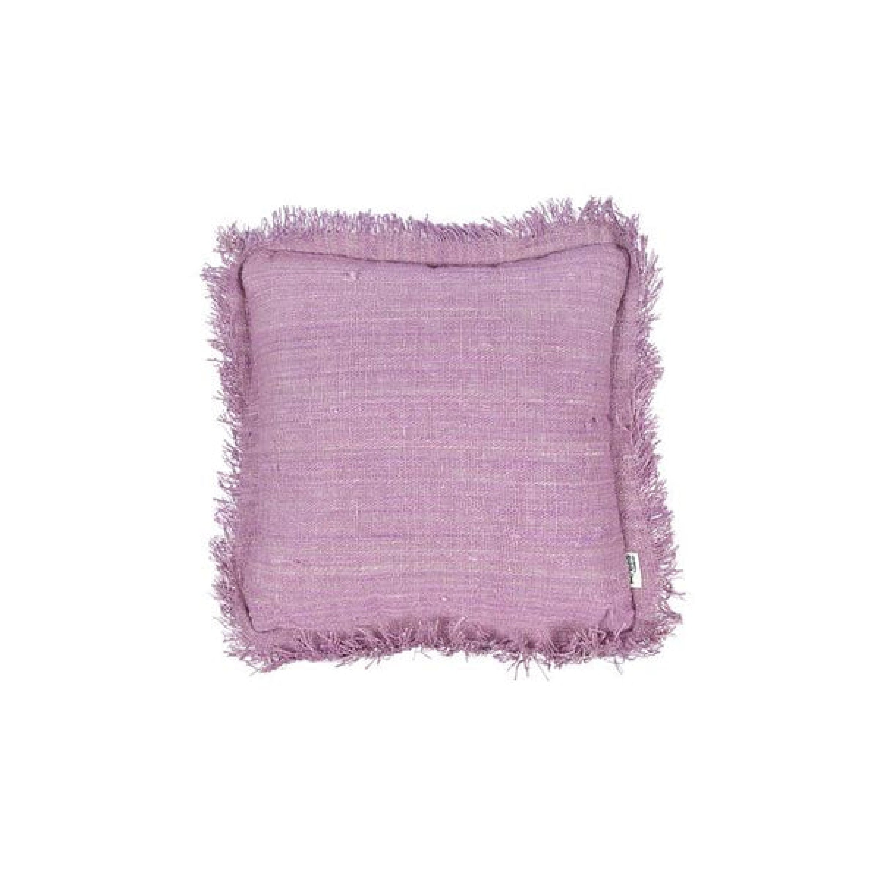 Rustic Cushion With Fringing