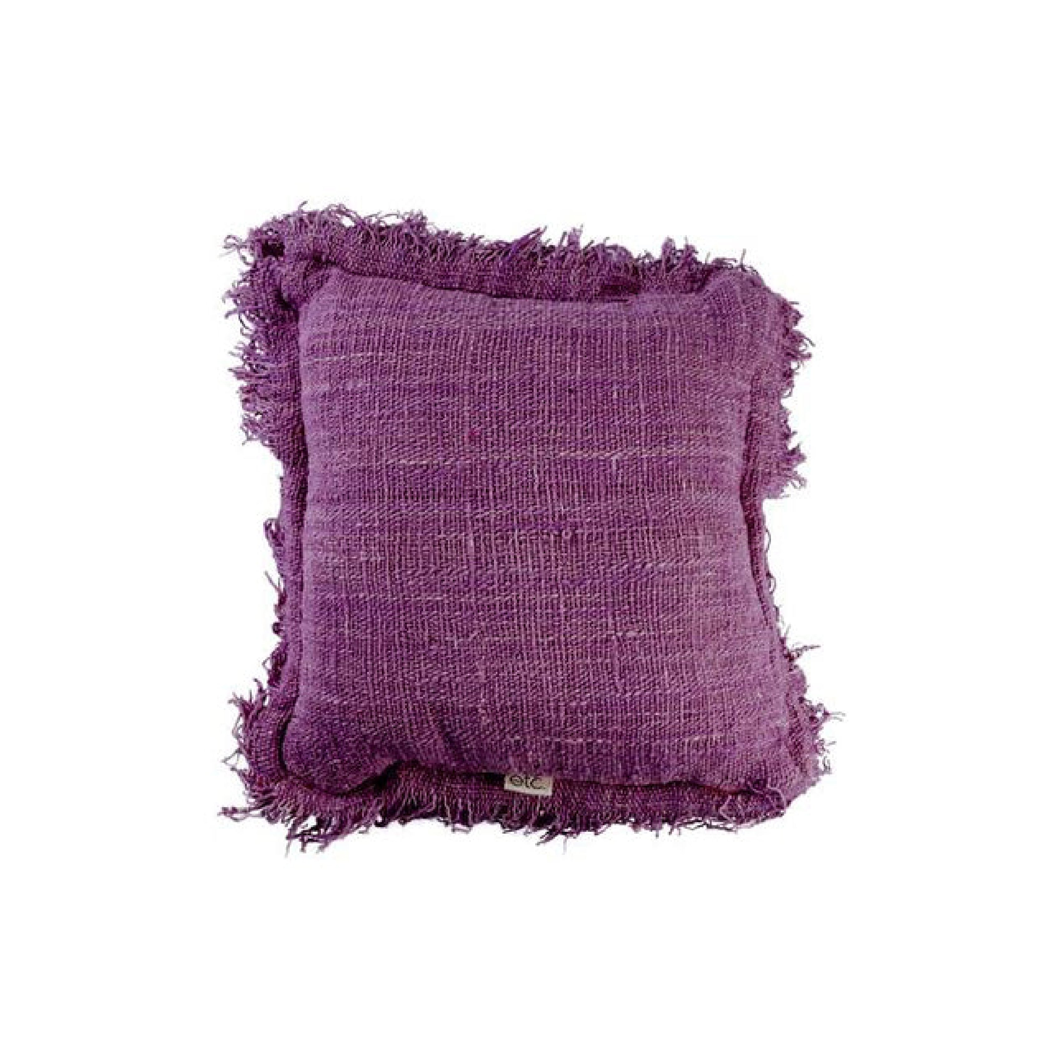 Rustic Cushion With Fringing