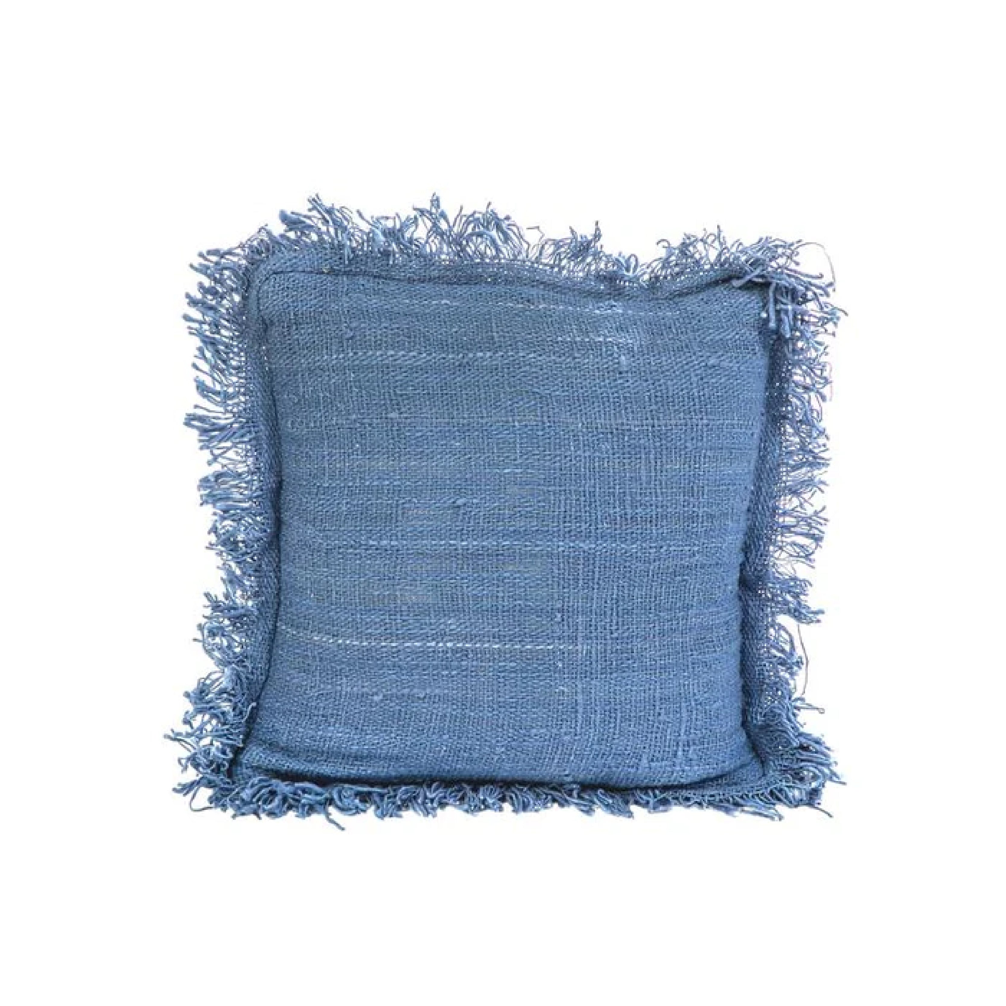 Rustic Cushion With Fringing
