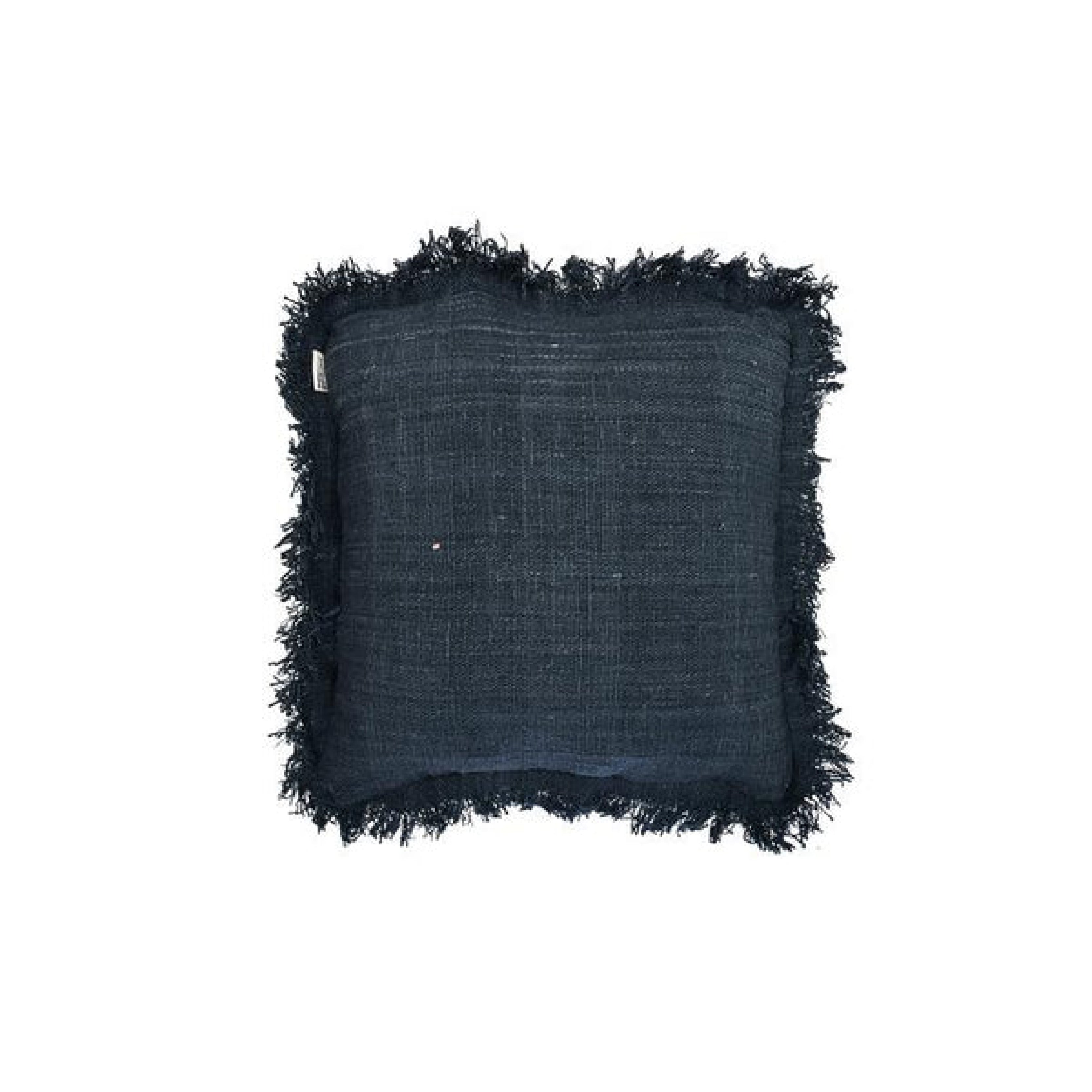 Rustic Cushion With Fringing