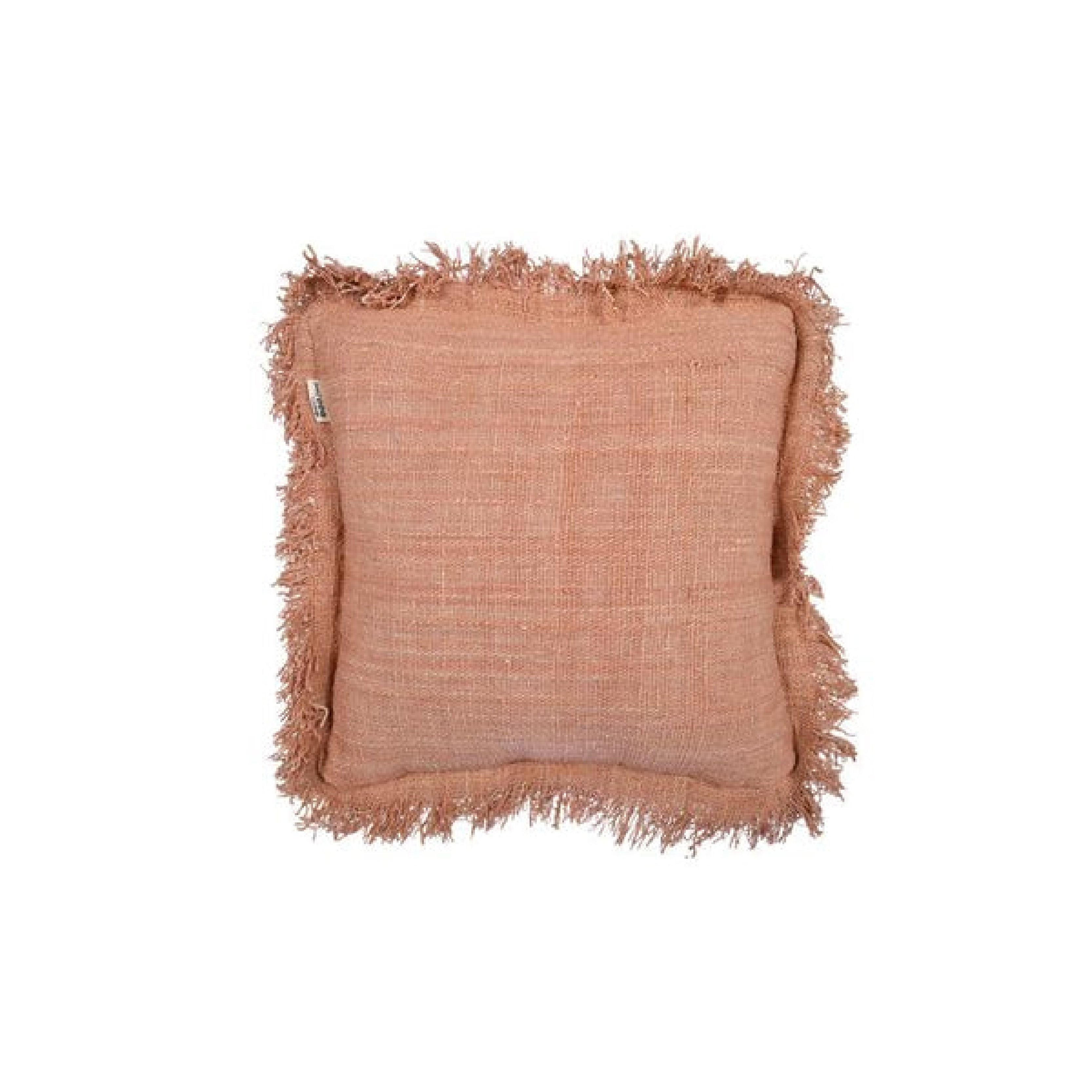Rustic Cushion With Fringing