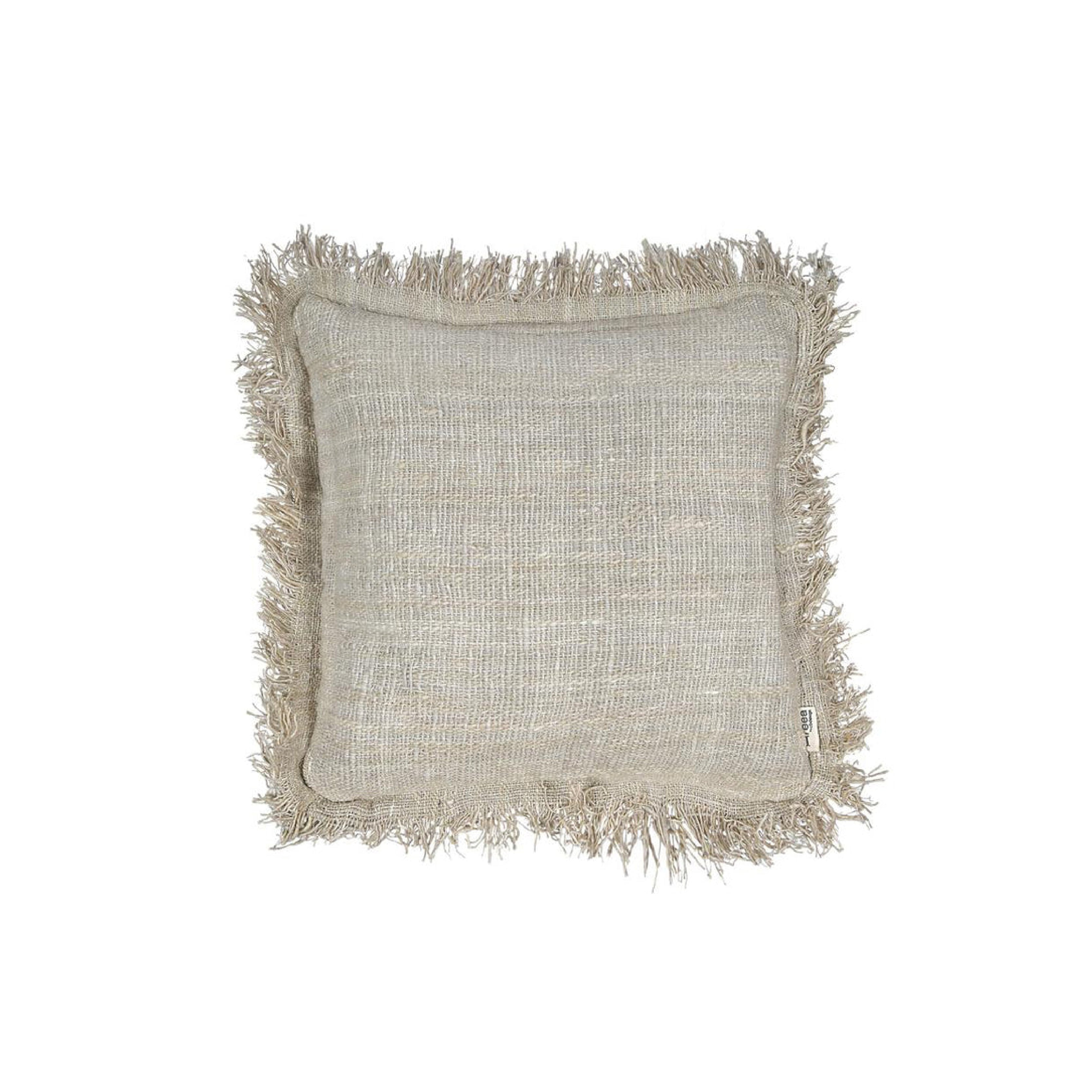 Rustic Cushion With Fringing