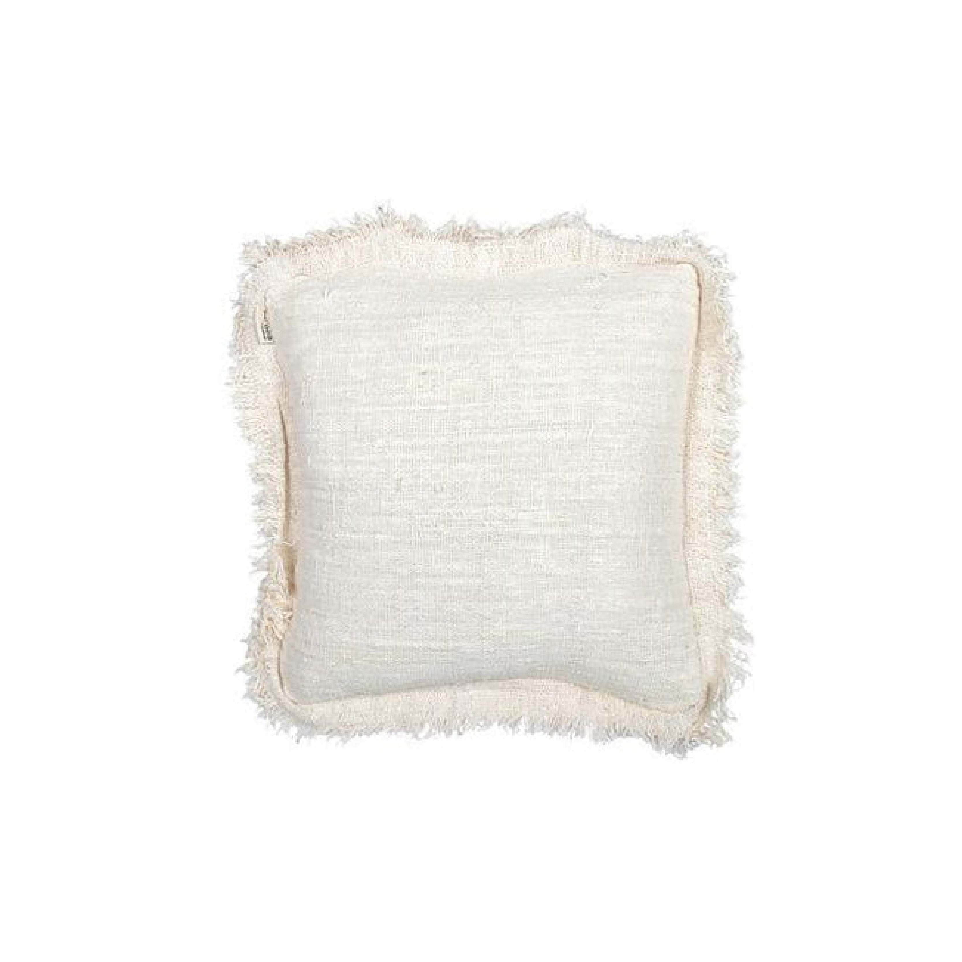Rustic Cushion With Fringing
