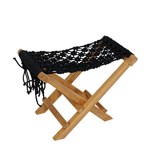 Fes Folding Stool Macrame Weaving