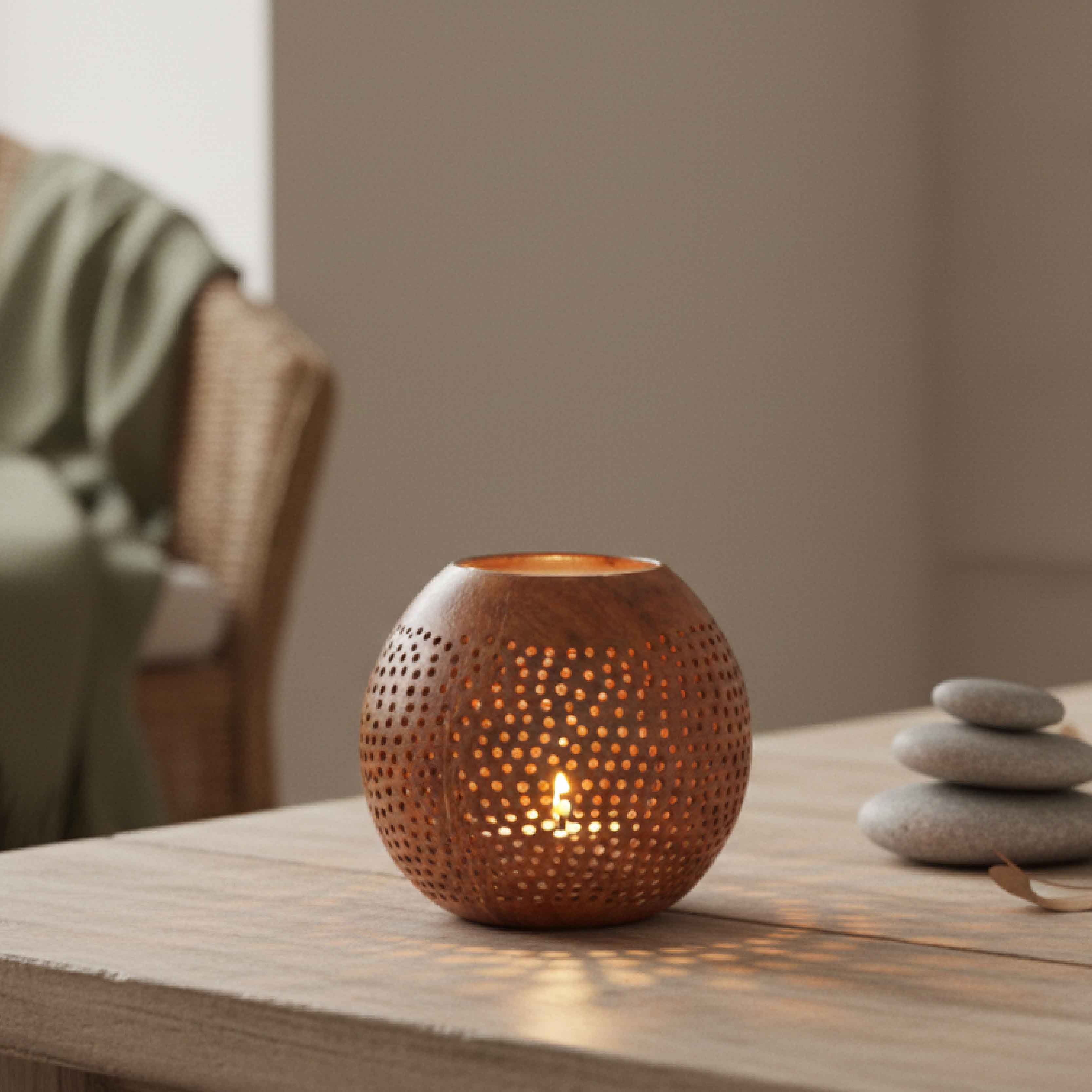 Coconut Candle Holder