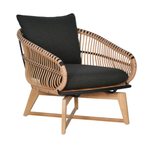 Armony Lounge Chair Wood Leg