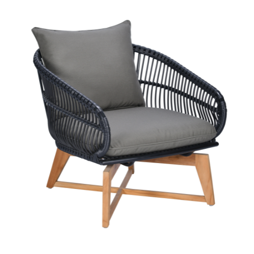 Armony Lounge Chair Wood Leg
