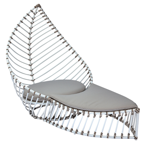 Foglia Lounge Chair & Stool