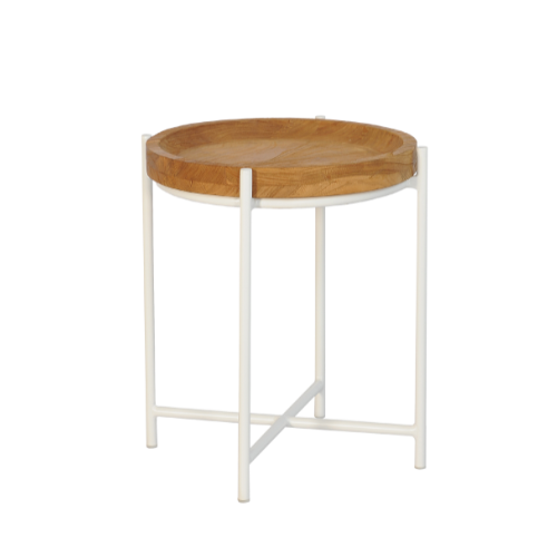 Island Round Side Table Cross 45