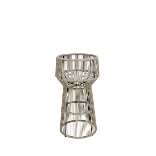 Line Round Planter Box High