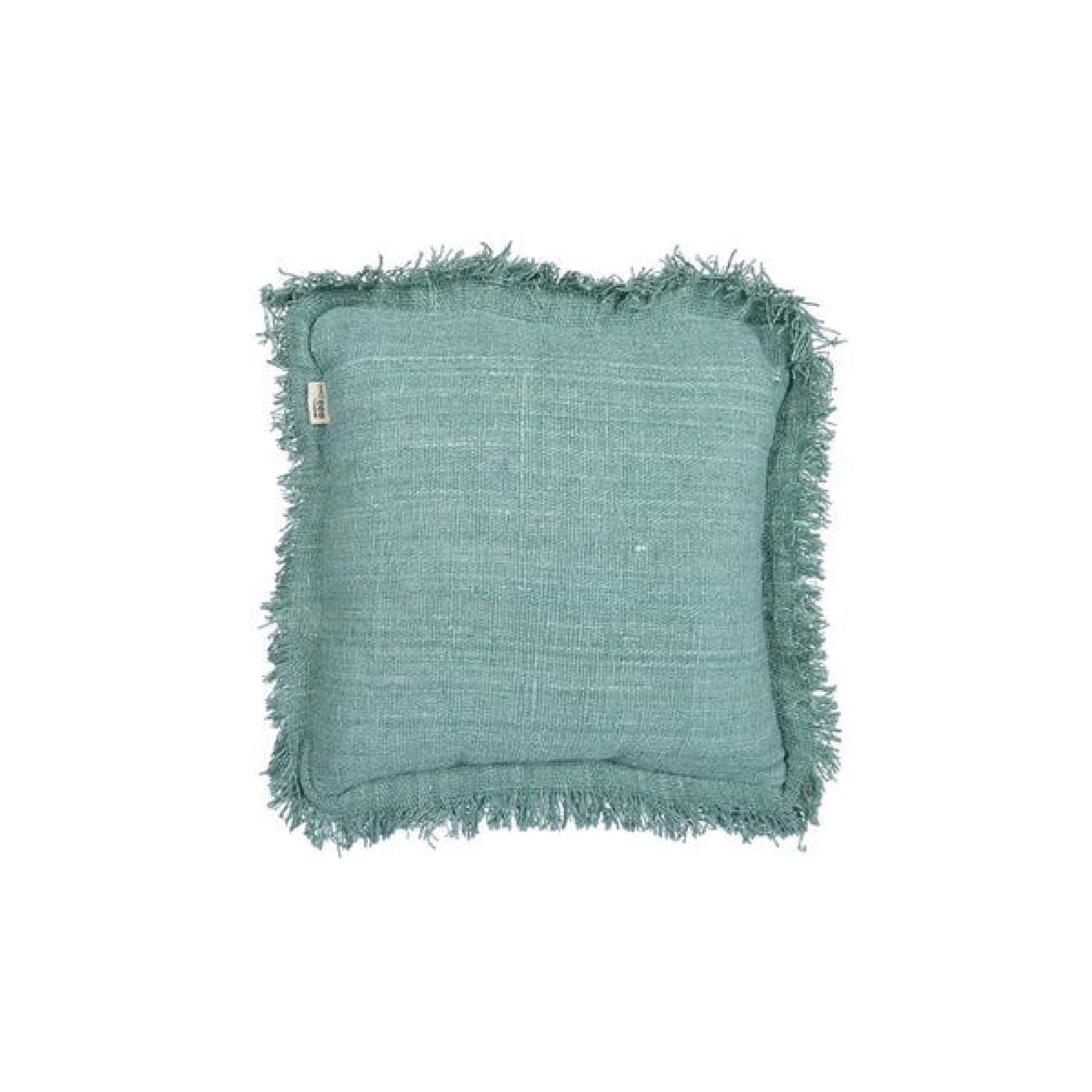 Rustic Cushion With Fringing