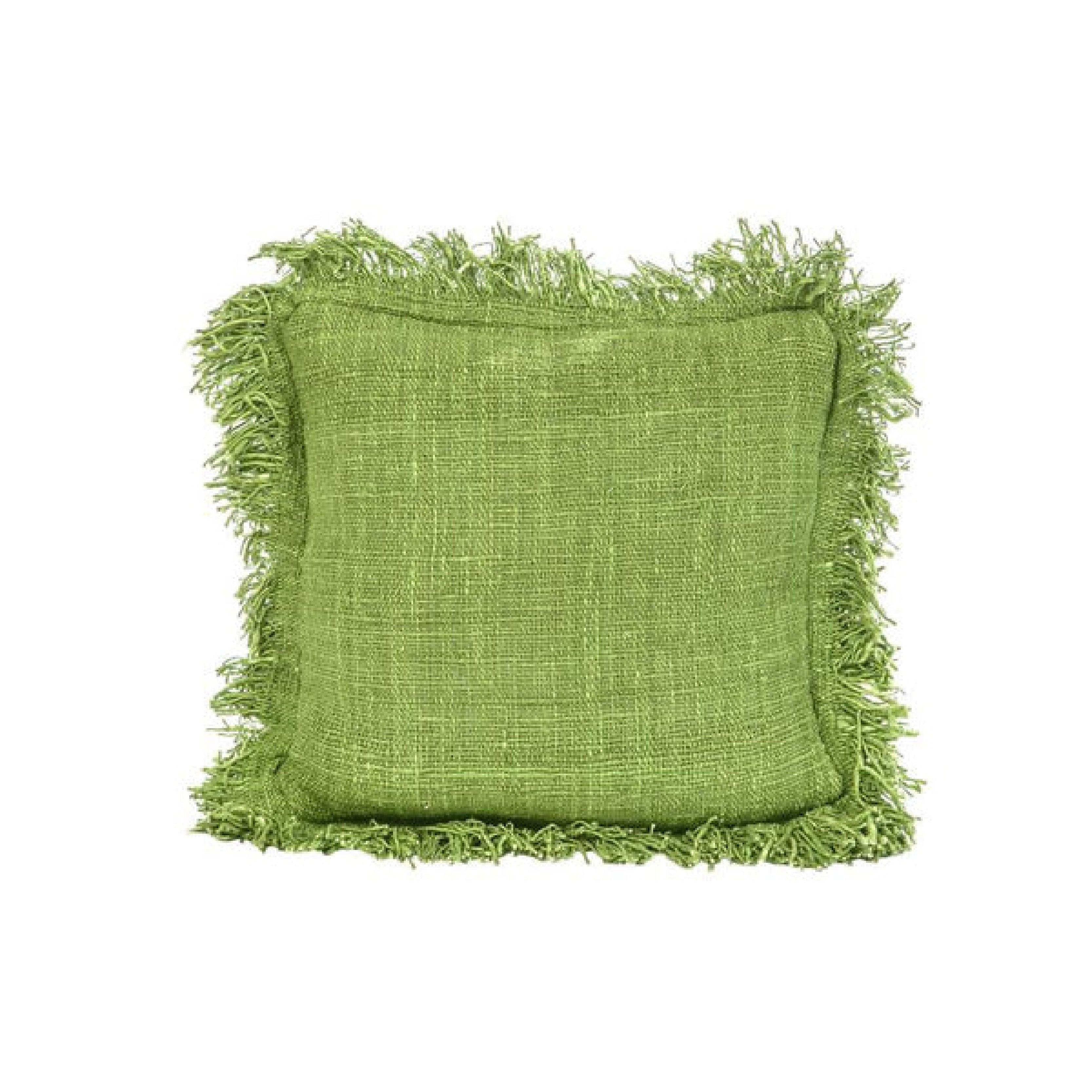 Rustic Cushion With Fringing