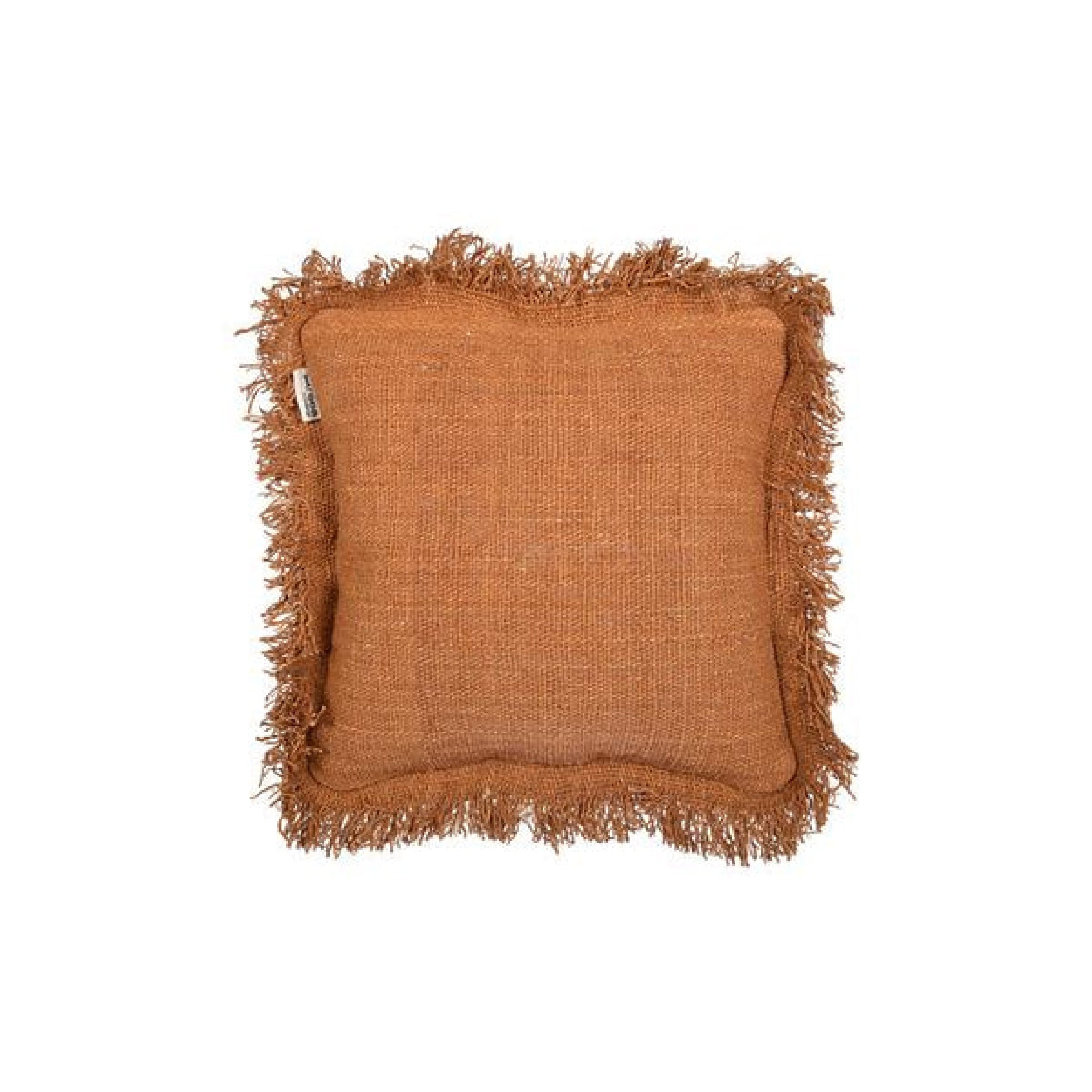 Rustic Cushion With Fringing