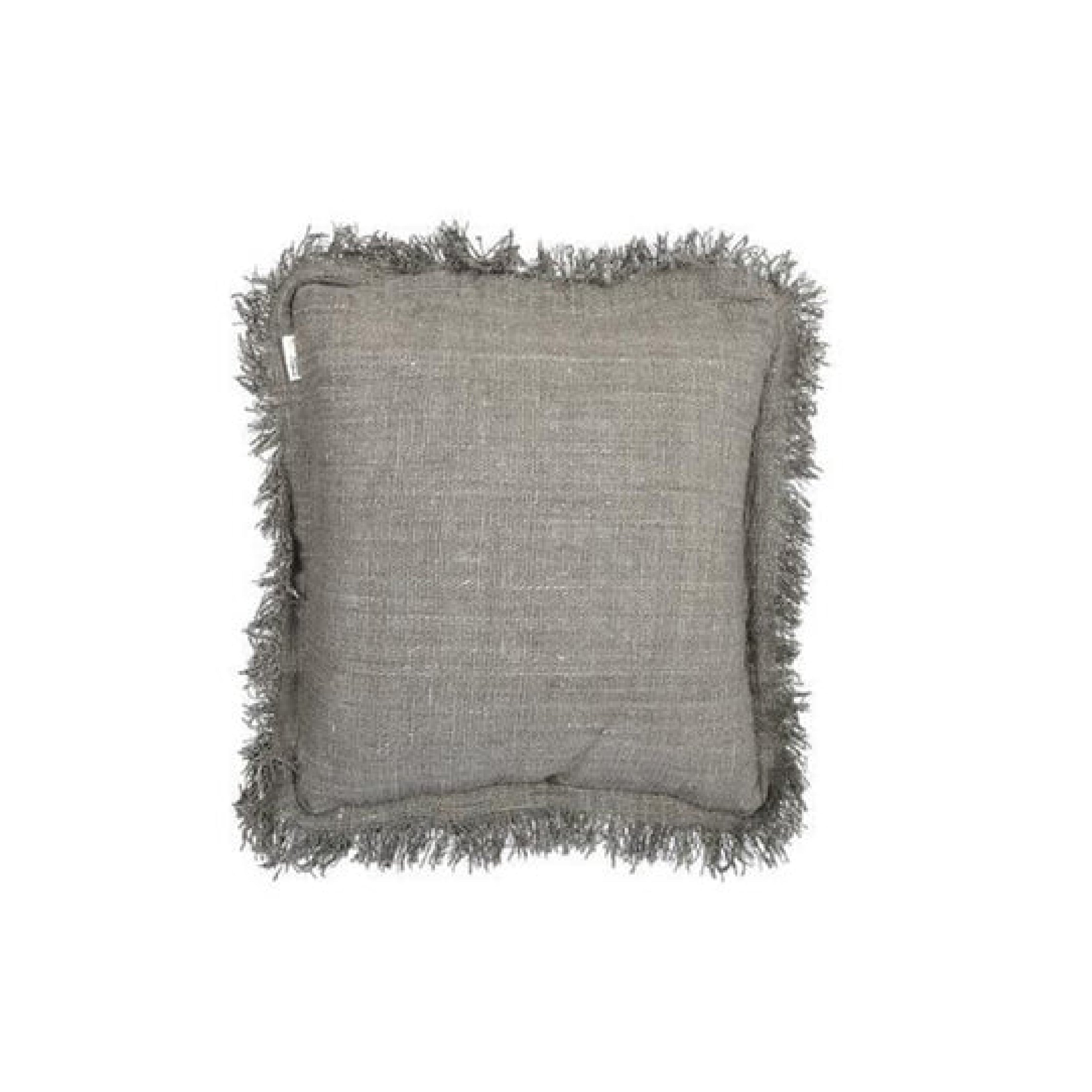 Rustic Cushion With Fringing