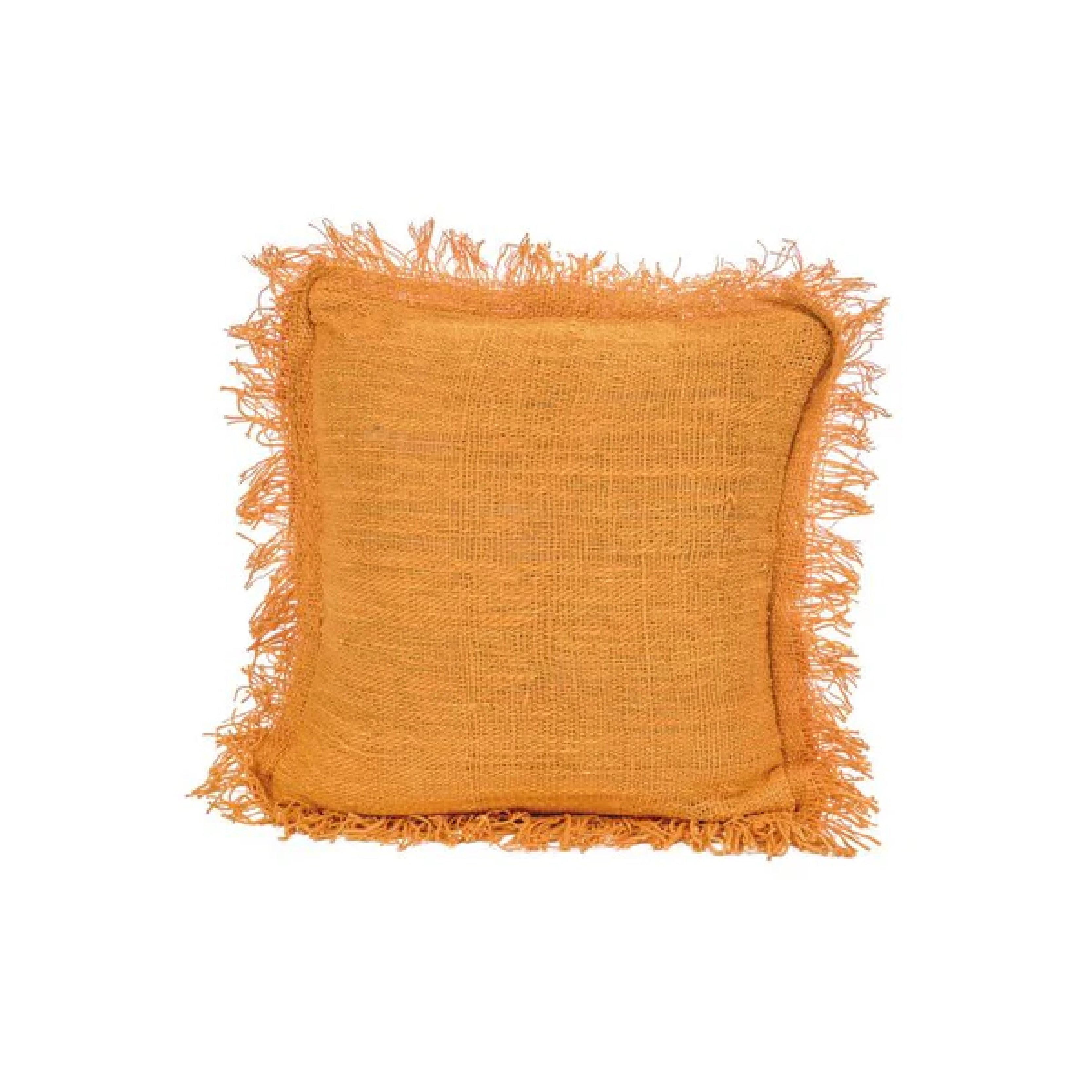Rustic Cushion With Fringing