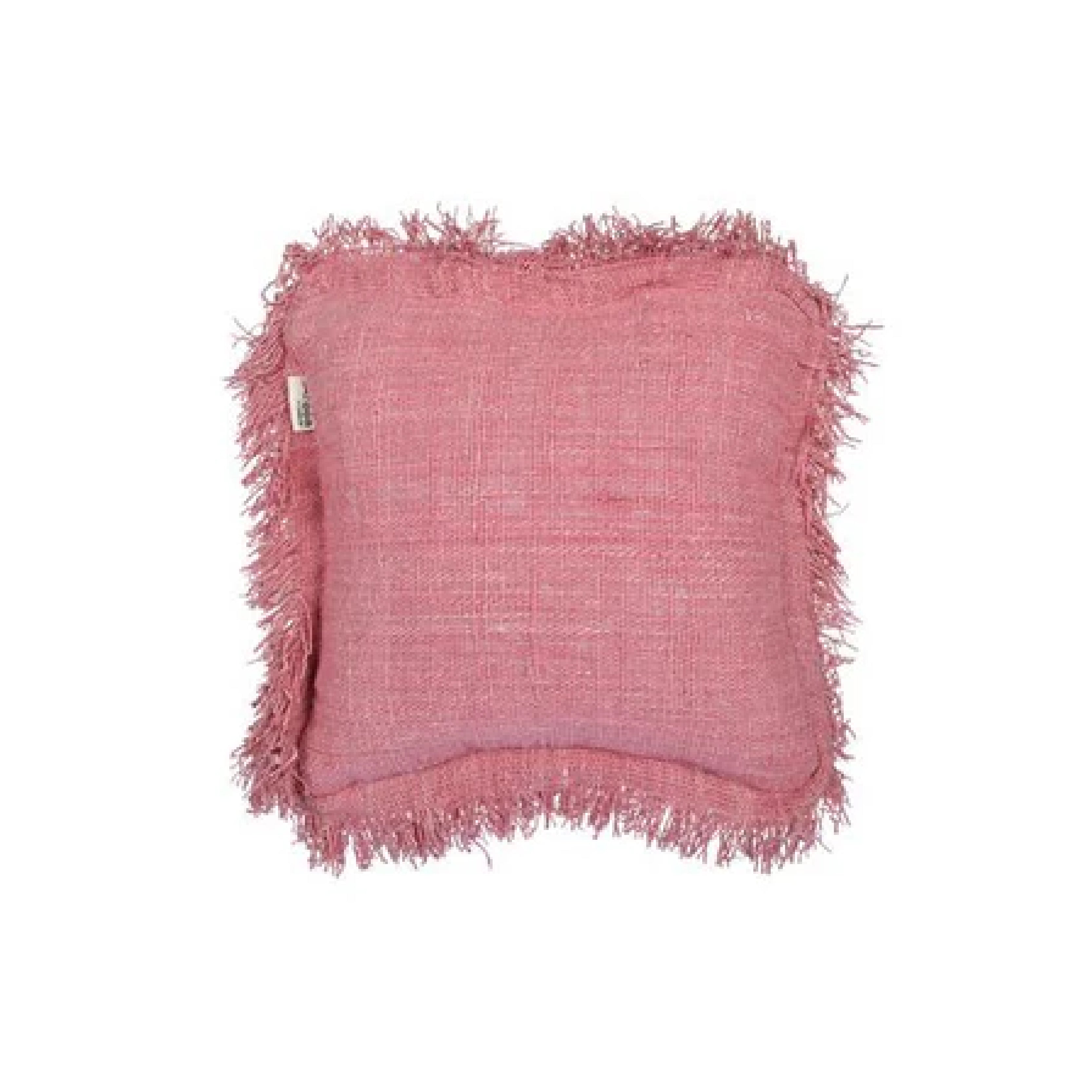 Rustic Cushion With Fringing