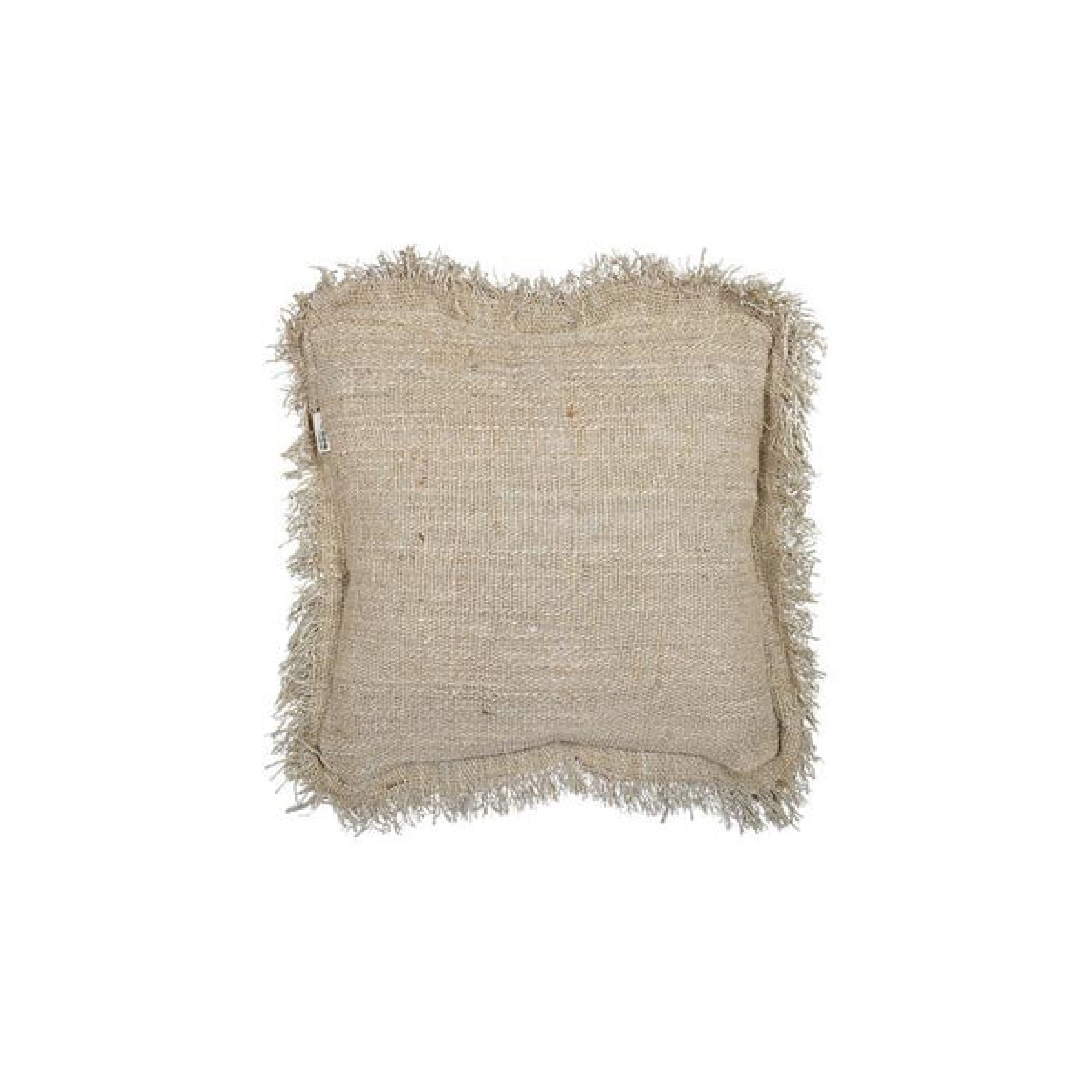 Rustic Cushion With Fringing